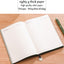 Premium PU Soft Cover Notebook with Metal Bookmark - Olive Green