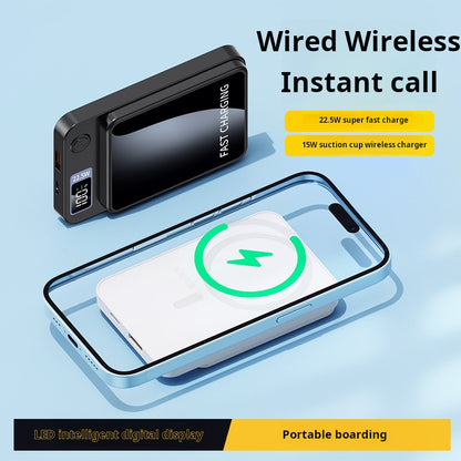 10,000mAh Magnetic Wireless Power Bank with LED Display – 20W Fast Charging PD22.5W Portable Charger