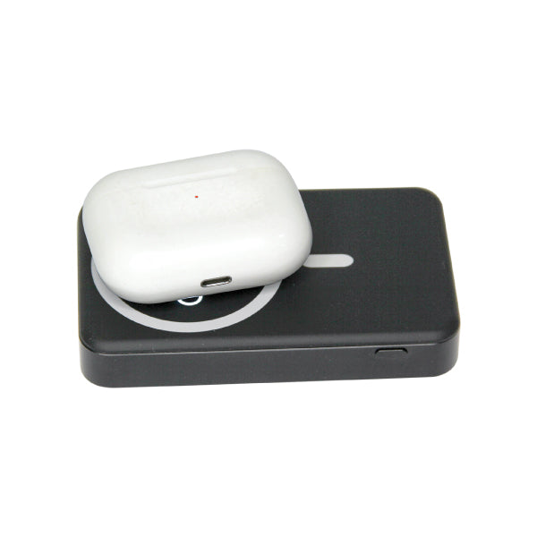 12,000mAh Magnetic Wireless Power Bank – MagSafe Fast Charging for Mobile & Earbuds (15W)
