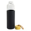 Glass Bottle with Rubber Sleeve & Bamboo Cap – 500ml