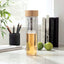 Double Wall Glass Bottle with Bamboo Cap & Infuser – 500 ml | Eco-Friendly Corporate Gift