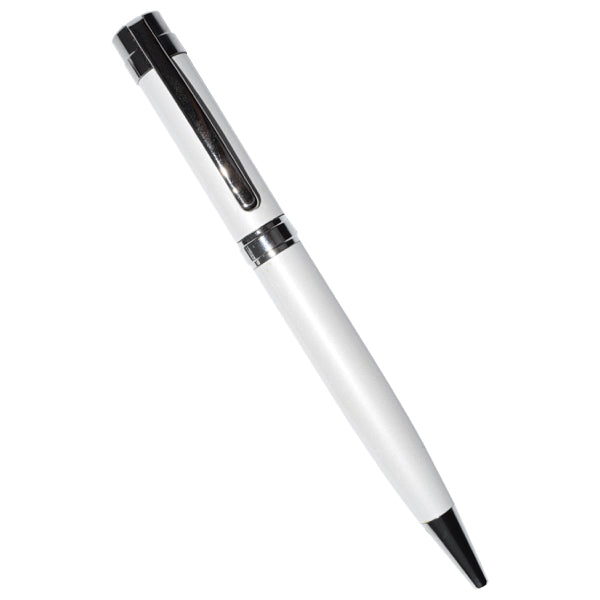 Premium Business Metal Pen with Custom Logo – Executive Corporate Gift Pen (Black, White)