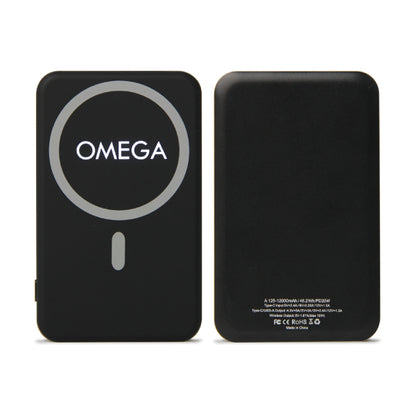 12,000mAh Magnetic Wireless Power Bank – MagSafe Fast Charging for Mobile & Earbuds (15W)