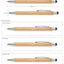 Eco-Friendly Bamboo Metal Pen with Stylus – Sustainable Corporate Gift with Custom Logo (Natural Wood)