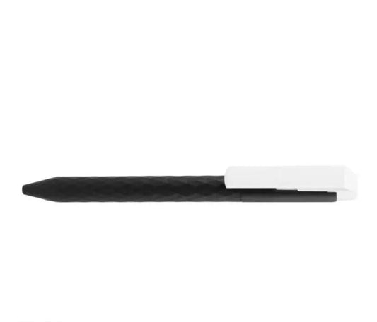 Prism Design Plastic Pen with Custom Logo – (Black & White)