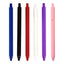 Rubberized Plastic Ball Pen with Custom Logo – Promotional Corporate Giveaway Pen (White, Pink, Navy Blue, Purple, Red, Royal Blue, Black)