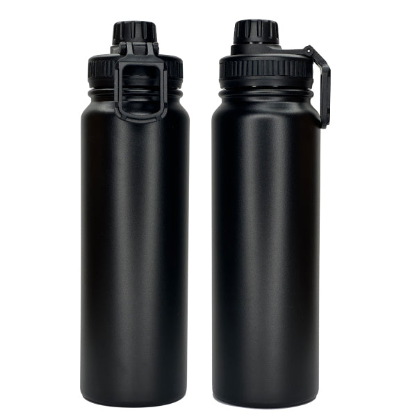 Black Gym Water Bottle - 800ml