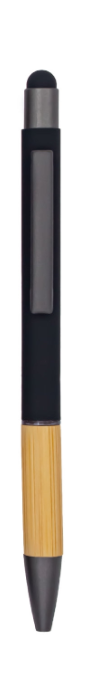 Eco-Friendly Bamboo Matte Pen with Color Stylus – Sustainable Corporate Gift with Custom Logo (Black, White, Green, Red & Blue)