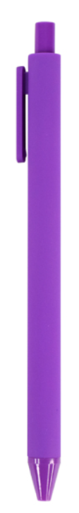 Rubberized Plastic Ball Pen with Custom Logo – Promotional Corporate Giveaway Pen (White, Pink, Navy Blue, Purple, Red, Royal Blue, Black)