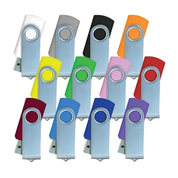 Swivel USB Flash Drive – Premium Promotional USB with Metal Swivel Cover in Multiple Colors