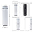 Product dimensions and printing options for a cylindrical item on a white background