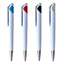 Cutedge Promotional Plastic Pen with Custom Logo – Corporate Giveaway Pens (Silver, Blue, Black, Red)