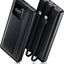 10,000mAh Power Bank with LED Display & Built-in Cables – Fast Charging Portable Charger (Black)