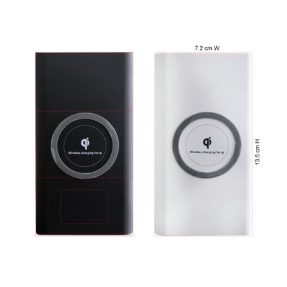 10,000mAh MagSafe Wireless Power Bank with Qi Charging – Portable Fast Charging Charger (Black)