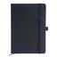 PU Leather Pocket Notebook with Elastic Closure – White