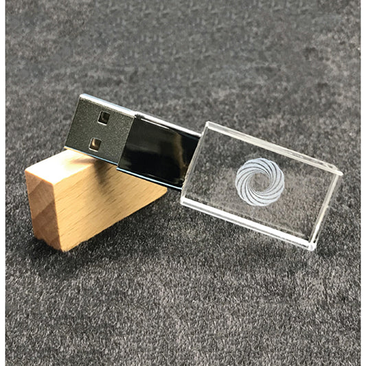 AMIF 102 Wooden Crystal USB Flash Drive