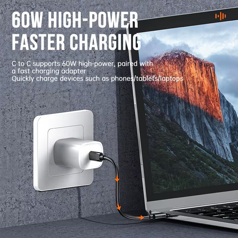 5-in-1 Multifunctional Fast Charging Data Cable Kit – Compact Travel Organizer with Type-C, Lightning & Micro USB