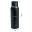 Premium Water Bottle with Magnetic Phone Holder - White