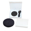 Wireless Circular Rubber Charger with Light-Up Logo – LED Fast Charging Pad Corporate Gift