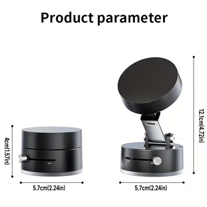 Foldable & Extendable Phone Holder with Suction Cup – Universal Mobile Stand for Car, Home & Office (Black)