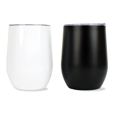 White Stainless Steel Eggshell Mug | 375ml Insulated Thermos Mug with Lid – Modern Corporate Coffee Mug (Copy)