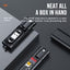 5-in-1 Multifunctional Fast Charging Data Cable Kit – Compact Travel Organizer with Type-C, Lightning & Micro USB