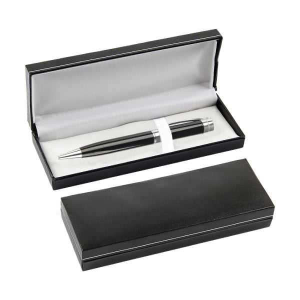Premium Business Metal Pen with Custom Logo – Executive Corporate Gift Pen (Black, White)