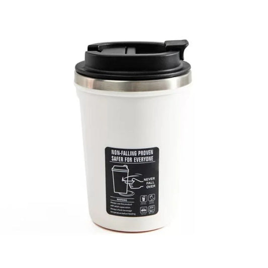White Anti-Fall Suction Tumbler | Magic Suction Mug 380ml – Spill-Proof