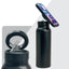 Premium Water Bottle with Magnetic Phone Holder - White