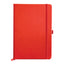 PU Leather Pocket Notebook with Elastic Closure – White