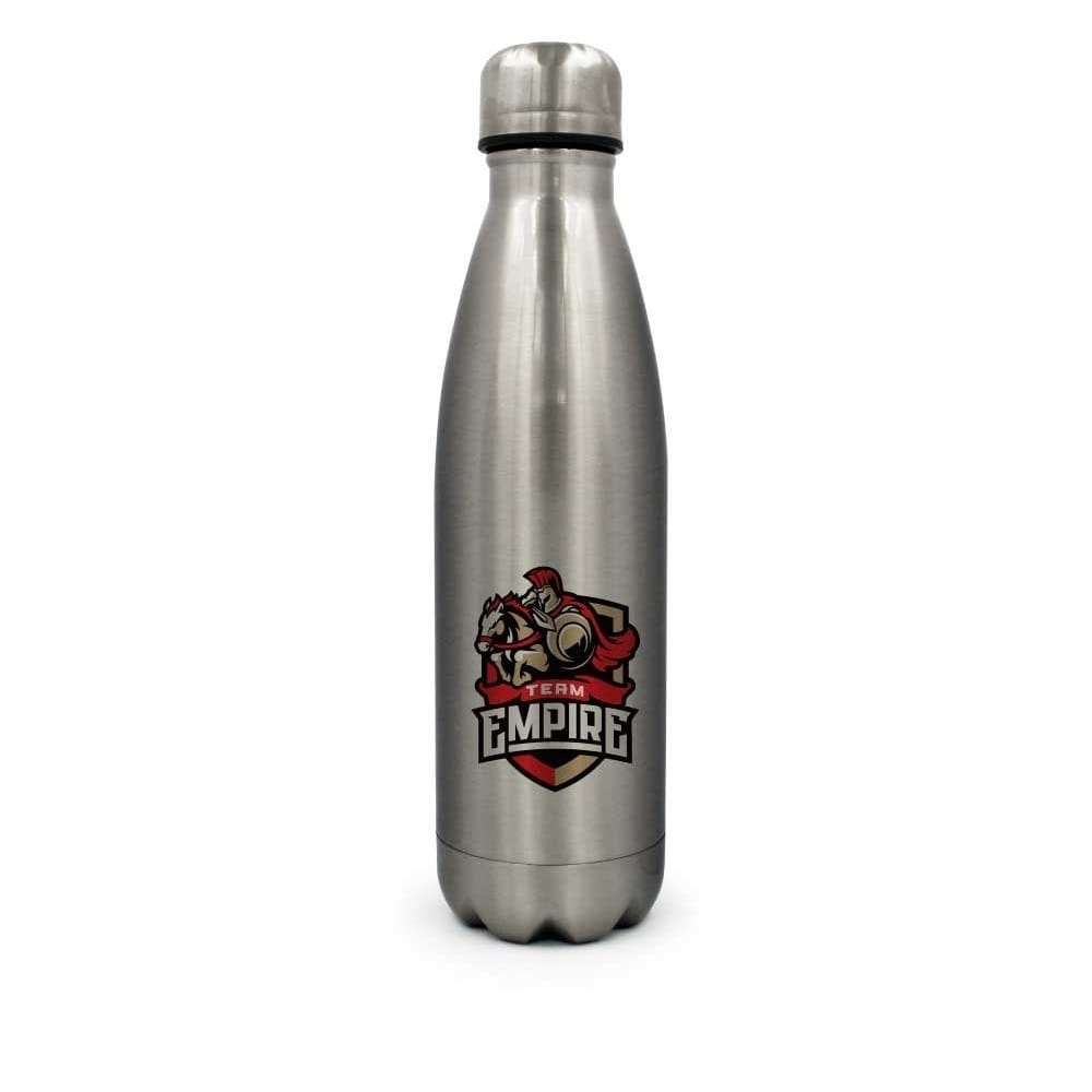 Puff Bottle 500ml – Glossy Red Stainless Steel Promotional Bottle