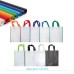 Non Woven Shopping Tote Bag - White With Orange